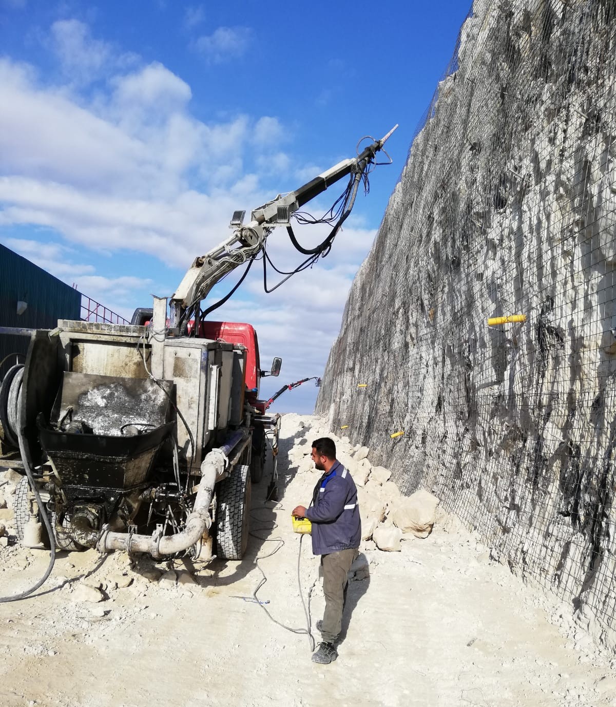 Püskürtme Beton Uygulaması